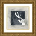 thumbnail image 1 of Shamp, Cindy 12x12 Gold Ornate Wood Framed with Double Matting Museum Art Print Titled - Buck Antler, 1 of 4