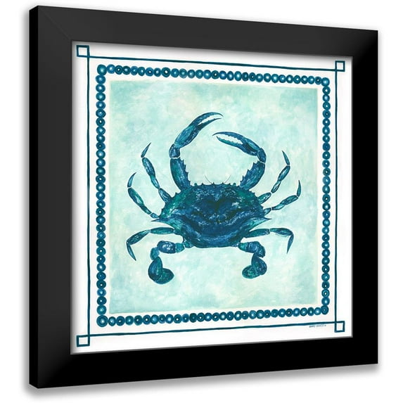 Shamp, Cindy 20x20 Black Modern Framed Museum Art Print Titled - Crab II Frame