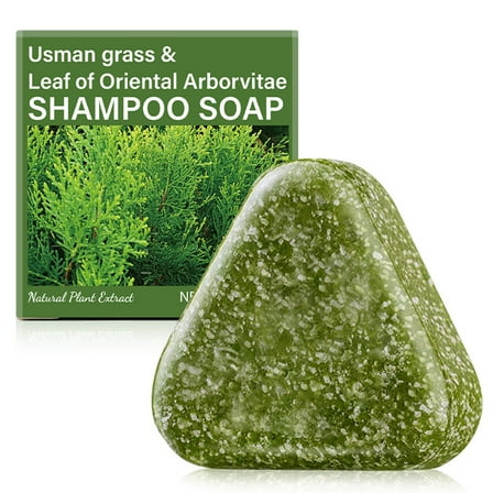 Shampoo Bar for Hair, Hair Soap Bar, Shampoo Bar Natural Usman Grass Shampoo Soap Solid Shampoos Bar Gentle Cleansing Nourishing Care For Looking Hair Strengthens Hair 120g
