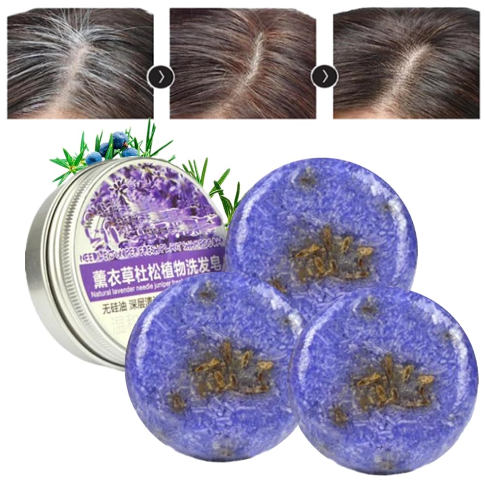 Shampoo Bar for Gray Hair, Purple Rain Shampoo Bar for Grey Hair