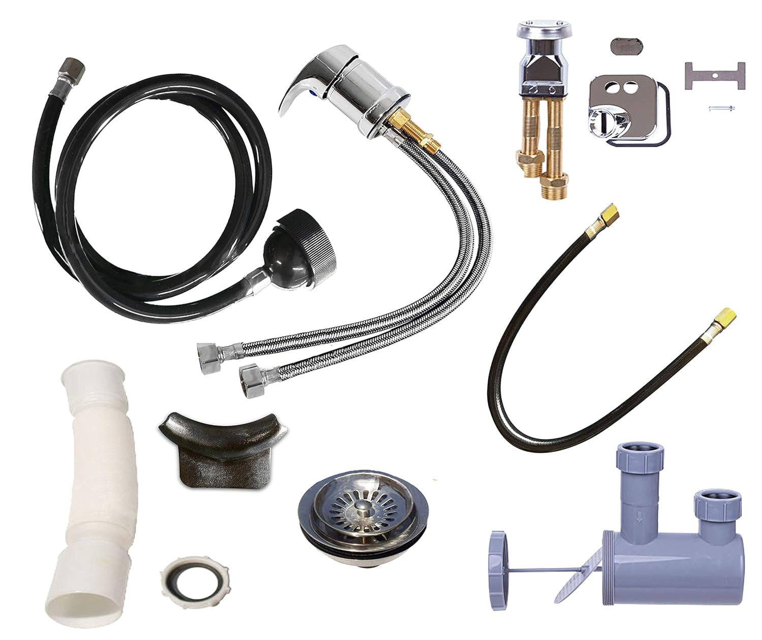 Shampoo Bowl Sink Plumbing Parts Salon Faucet Spa TLC116KS