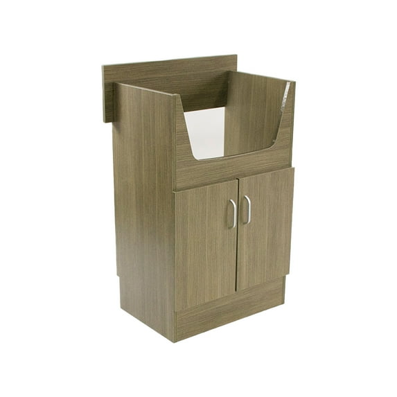 Shampoo Cabinet SANDEN II Light Wood No Faucet No Shampoo Bowl Free Standing Unit Hair Salon Furniture