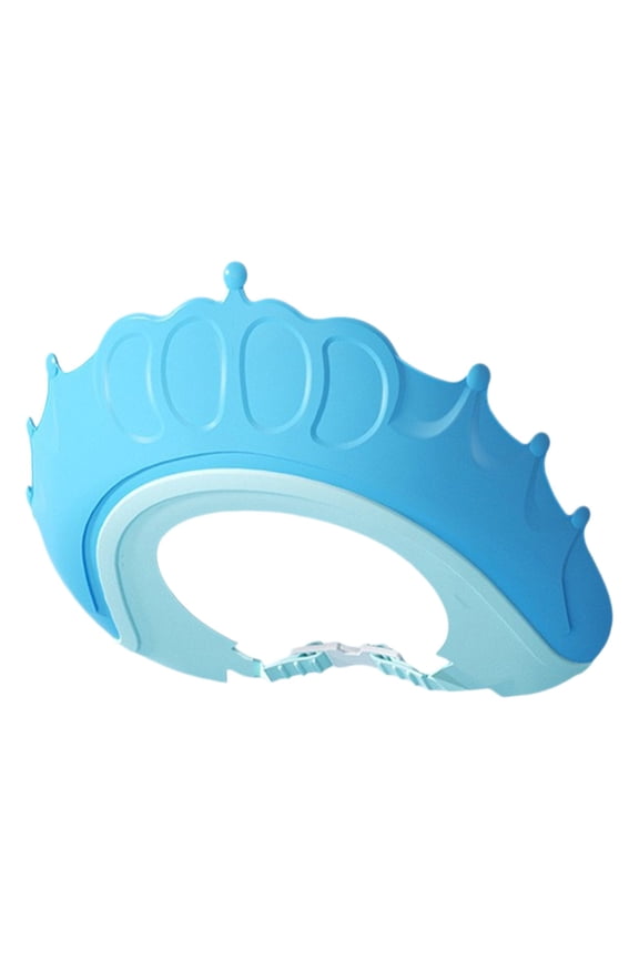 Shampoo Cap,Cap Washing Hat,Cute Crown Shape Washing Hat, Cleaning Supplies,Adjustable,Waterproof, Silicone,for Home Salon and Travel,Protect Hair and Ear,Reusable and Easy to Clean,Sky Blue