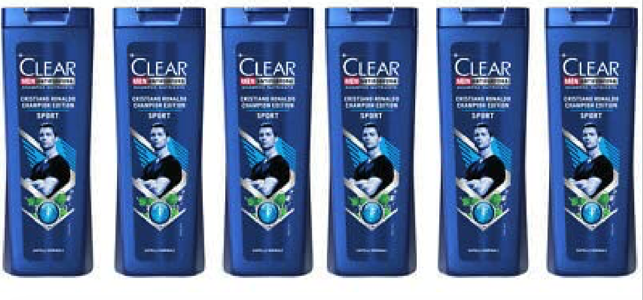 Shampoo Clear Clear Men Shampoo Antiforfora Cristiano Ronaldo Champion Edition Sport 6x400ML - image 1 of 1