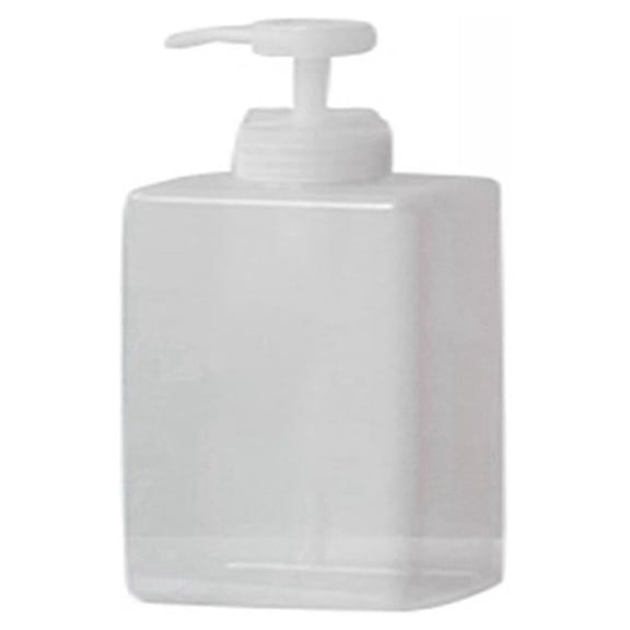 Hotiary Shampoo and Conditioner Dispenser Bottles,Refillable Square Plastic Pump Bottles for Dispensing