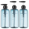 thumbnail image 1 of Shampoo and Conditioner Dispenser Bottles-3pcs 17oz/500ml Plastic Empty Refillable Pump Lotion Bottle Containers Set for Guest Bathroom Shower Body Wash,Reusable Cosmetic Labeled Travel Bottles, 1 of 9