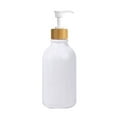 thumbnail image 1 of Shampoo and Conditioner Dispenser,Empty Plastic Pump Bottles Dispenser, Refillable Plastic Shampoo Pump Bottles with Waterproof Labels,Body Wash Dispenser for Bathroom(White,2.91x2.91x8.26"), 1 of 3