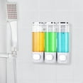 Shampoo and Conditioner Dispenser, Pollock Shower Dispenser 3 Chamber Shampoo Dispenser for