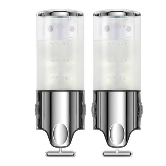 Shampoo Conditioner Dispenser - Wall Mount, T - Shaped Pull Rod, Large Capacity For ,