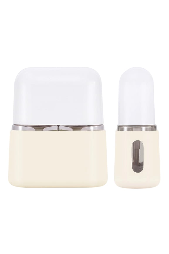 Shampoo Dispenser Portable Travel Bottle Set Leak Proof Travel Toiletry Containers 4 Lotion/Spray Bottles With Labels Airplane Accessories For Toiletries Compression Quilt Hanger Cord Storage Bag