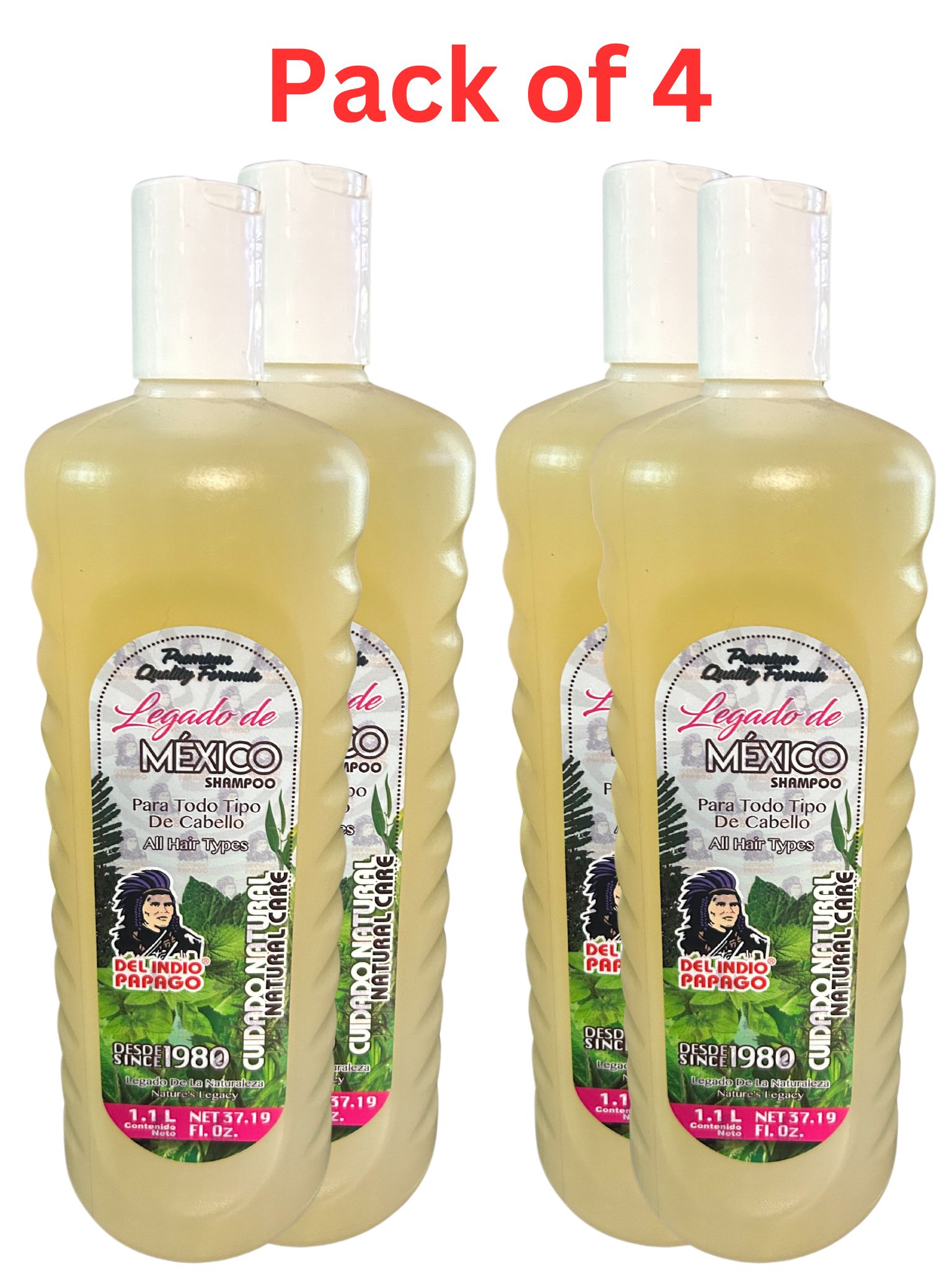 Shampoo Legado de Mexico Natural Care 4 Pack
