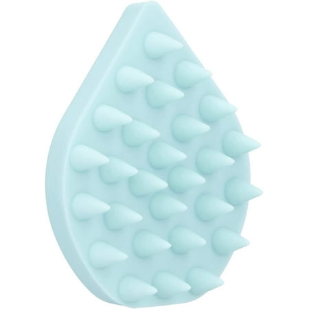 Shampoo Massage Brush, Soft Silicone Hair Brush Hair Scalp Massager for Wet Dry Oily Curly Straight Hair Men Women Kids Pets(Green)