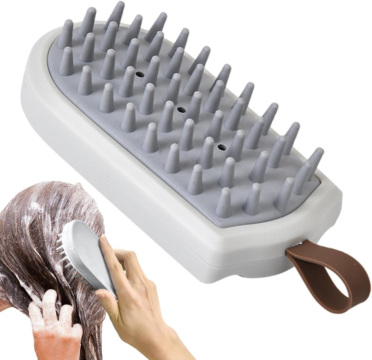 Shampoo Massager Brush Scalp Silicone Scalp Scrubber for Hair Washing