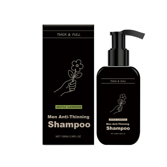 Shampoo,Men's Thick And Voluminous Shampoo Gently Cleanses And Strengthens Hair Nourishes The Scalp Reduces Dandruff Promotes Thickening Of All Hair Types 100ml
