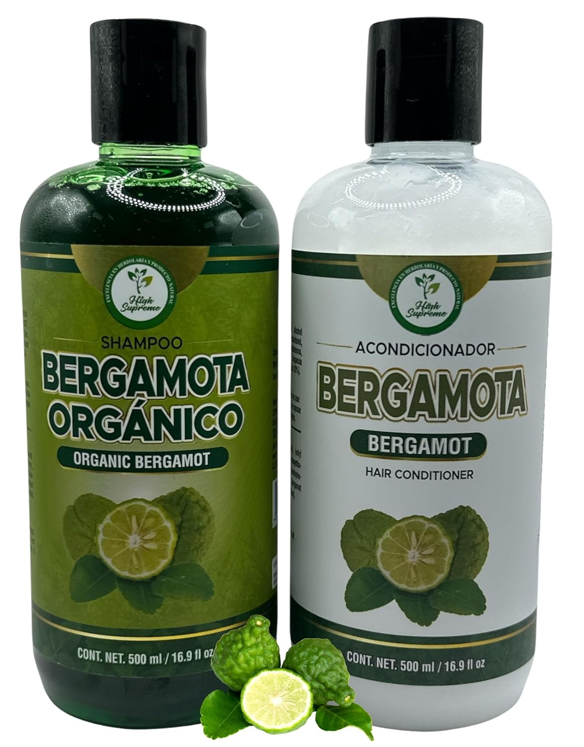 Shampoo Organic Bergamot + Conditioner (16.9 fl oz) with Aloe Vera