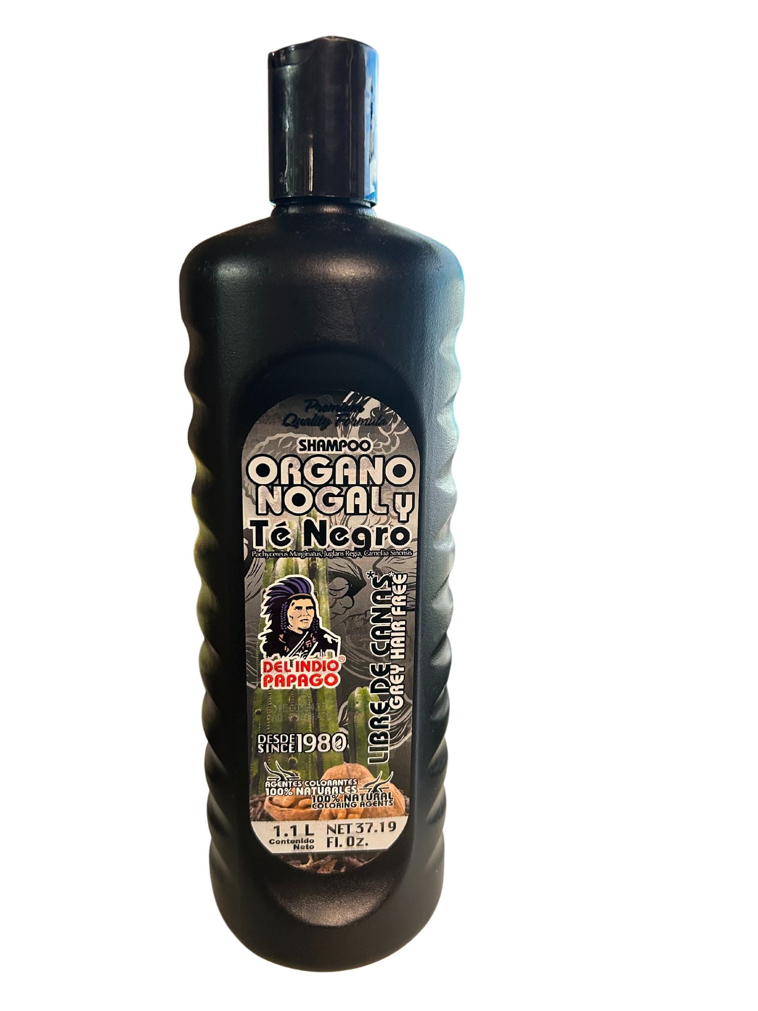 Shampoo Organo Nogal y Té Negro Grey Hair Free Libre de Canas - 1