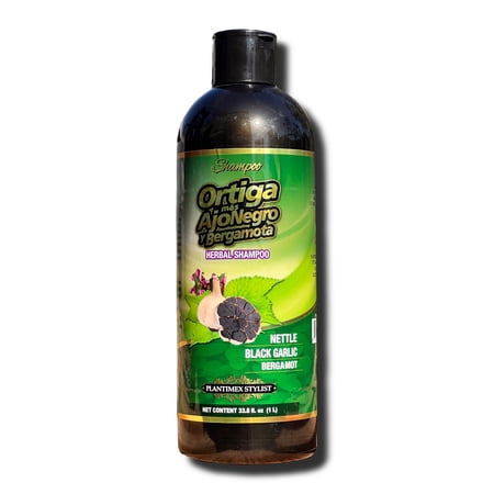 Shampoo Ortiga Ajo Negro y bergamota