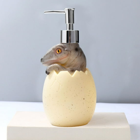 Shampoo Split Bottle Press Pump | Dinosaur Soap Dispenser | Soft Plastic + ABS | Rust-Resistant Spring Head | Bathroom Shower Gel Lotion Storage | Easy Press Top | 1 Piece