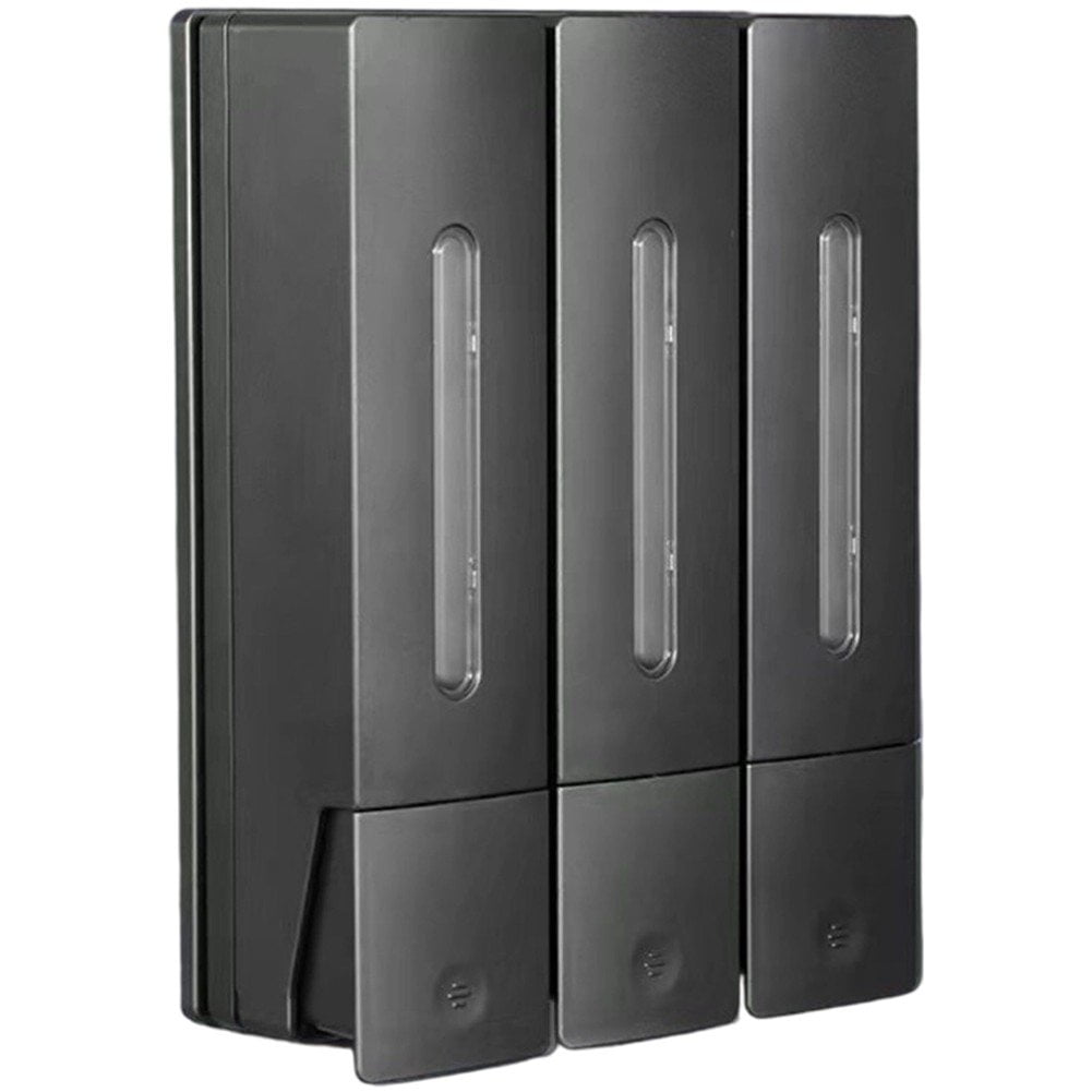 Shampoo and Conditioner Dispenser Shower Soap Dispenser Shower Dispenser 3 Chamber No Drill Shampoo Dispenser, Wall Mounted for Home Hotel