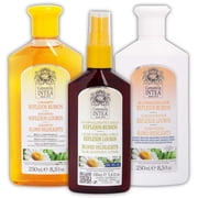 Shampoo and Conditioner Set - Highlights Enhancer made with Natural Chamomile Extract - Hair Lightener Lotion Included