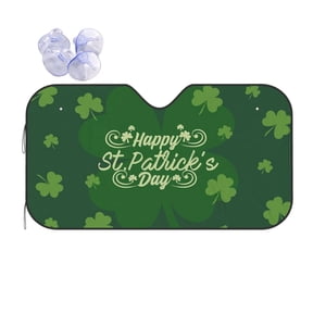 Shamrock Car Windshield Sun Shade Universal Fit Auto Sun Visor Protector