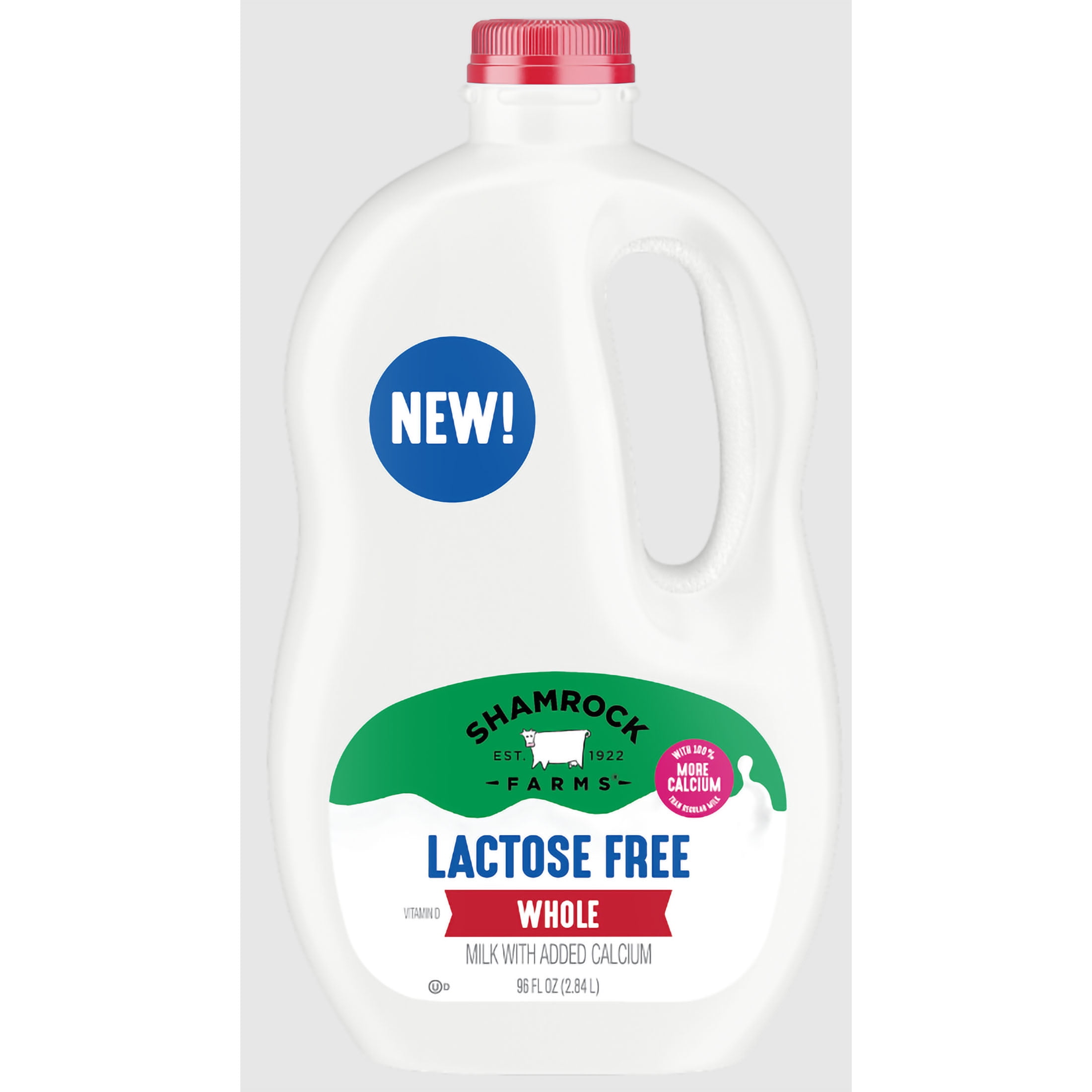 Shamrock Farms Lactose Free Whole Milk with Added Calcium, 96 oz