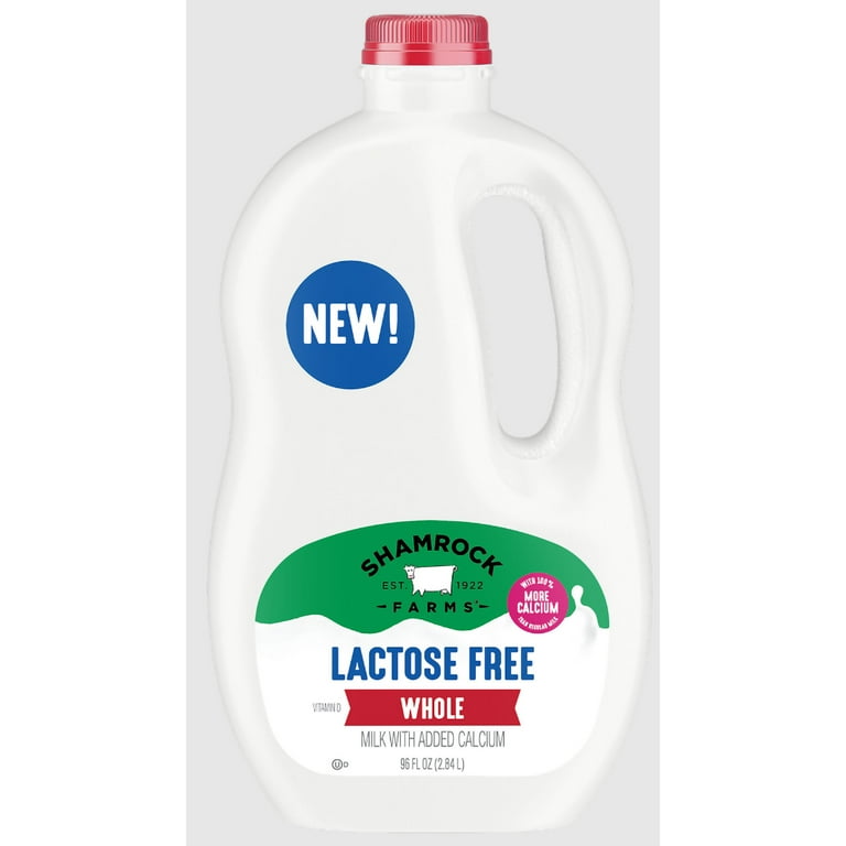 milkページ Shamrock Farms Lactose Free Whole Milk with Added Calcium, 96 oz