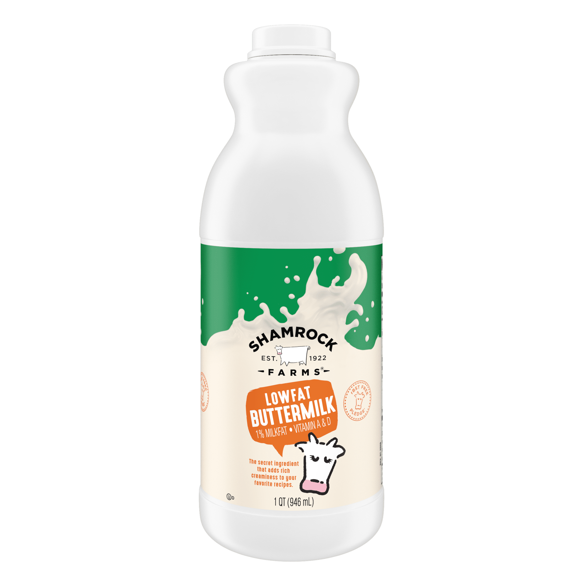 Shamrock Farms Lowfat, Buttermilk, 32 fl oz