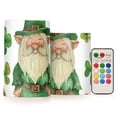 thumbnail image 2 of 2 Pack Outdoor Plastic Flameless Candles With Remote Control And Timer, LED Flickering Battery Operated Electric Pillar Candles D3 Xh5 5 Camping Weddings Home 2 of 11
