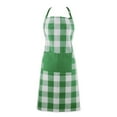 thumbnail image 1 of Shamrock Green Buffalo Check Chef Apron, 1 of 3
