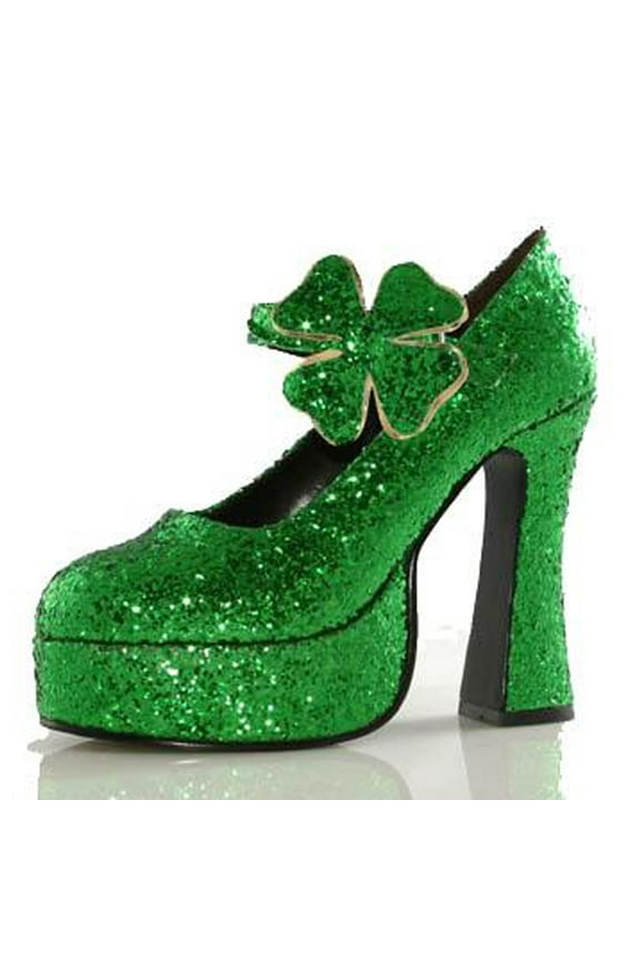 Shamrock Green Shoes Women's Adult Halloween Accessory
