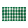 thumbnail image 1 of Shamrock Green and White Buffalo Check Rag Rug 26x40, 1 of 3