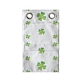thumbnail image 1 of Shamrock Hanging Pocket Organizer, Saint Patrick Day Theme with Clover Leaf Royal Irish Tradition Classic Pattern, Printed Polyester Storage Bag with Pockets, 9" x 27", Green White, 1 of 2