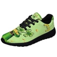 thumbnail image 1 of Shamrock Hat Happy StPatrick's Day Shoes Sneakers Black Size 12, 1 of 7