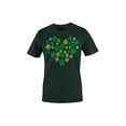 thumbnail image 1 of Shamrock Heart Lucky Clover St. Patricks Day Design Men's T-shirt, 1 of 3