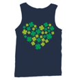 thumbnail image 1 of Shamrock Heart Lucky Clover St. Patricks Day Design Men's Tank Top, 1 of 3