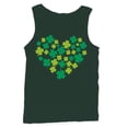 thumbnail image 1 of Shamrock Heart Lucky Clover St. Patricks Day Design Men's Tank Top, 1 of 3