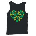 thumbnail image 1 of Shamrock Heart Lucky Clover St. Patricks Day Design Men's Tank Top, 1 of 3