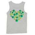thumbnail image 1 of Shamrock Heart Lucky Clover St. Patricks Day Design Men's Tank Top, 1 of 3