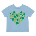 thumbnail image 1 of Shamrock Heart Lucky Clover St. Patricks Day Design Toodler's T-shirt, 1 of 3