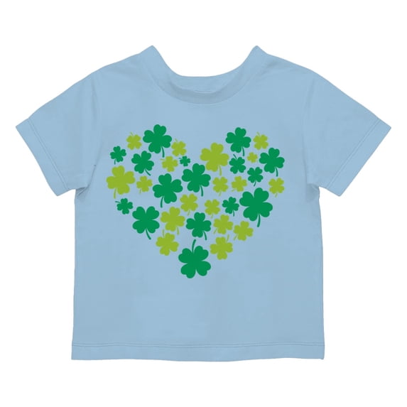 Shamrock Heart Lucky Clover St. Patricks Day Design Toodler's T-shirt