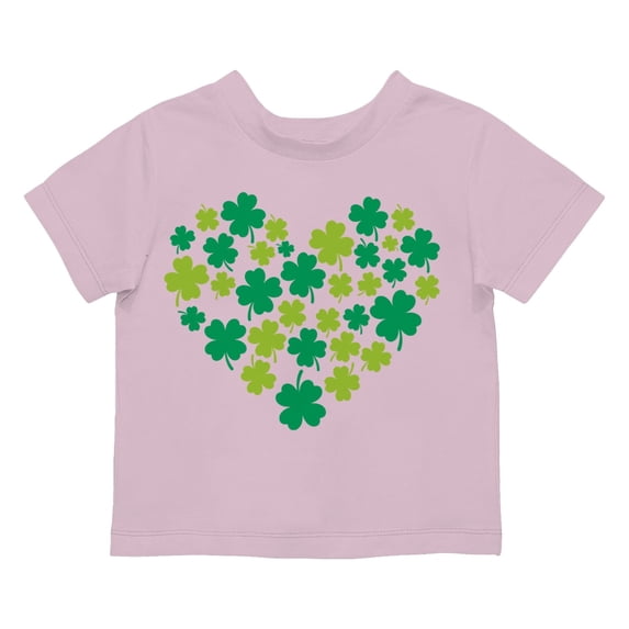 Shamrock Heart Lucky Clover St. Patricks Day Design Toodler's T-shirt
