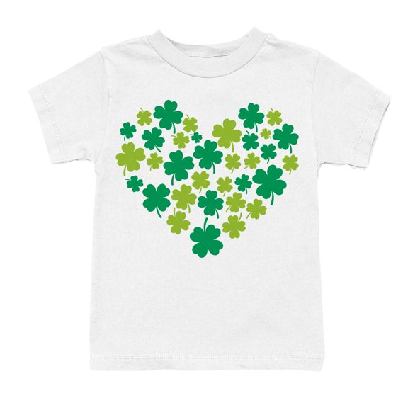 Shamrock Heart Lucky Clover St. Patricks Day Design Youth's T-shirt