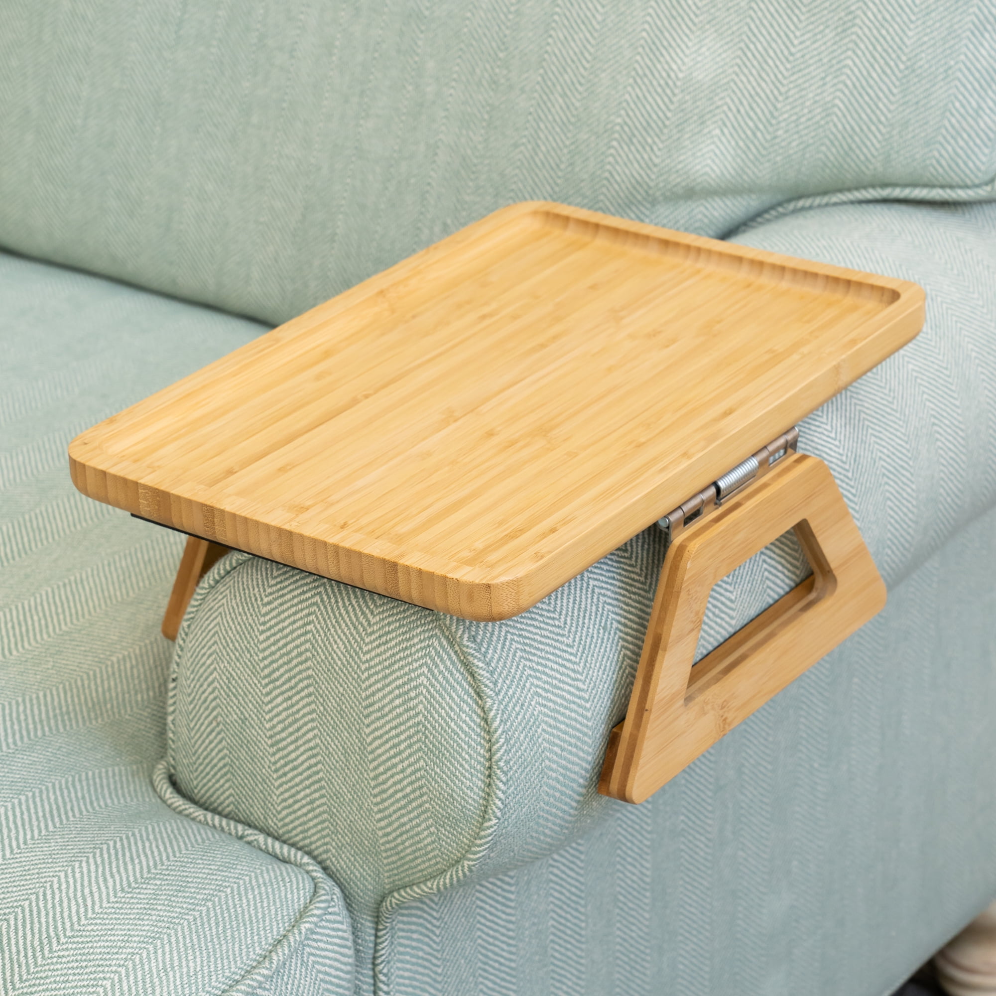 Shamrock Home Bamboo Folding Snack Eating Serving TV Tray for Living