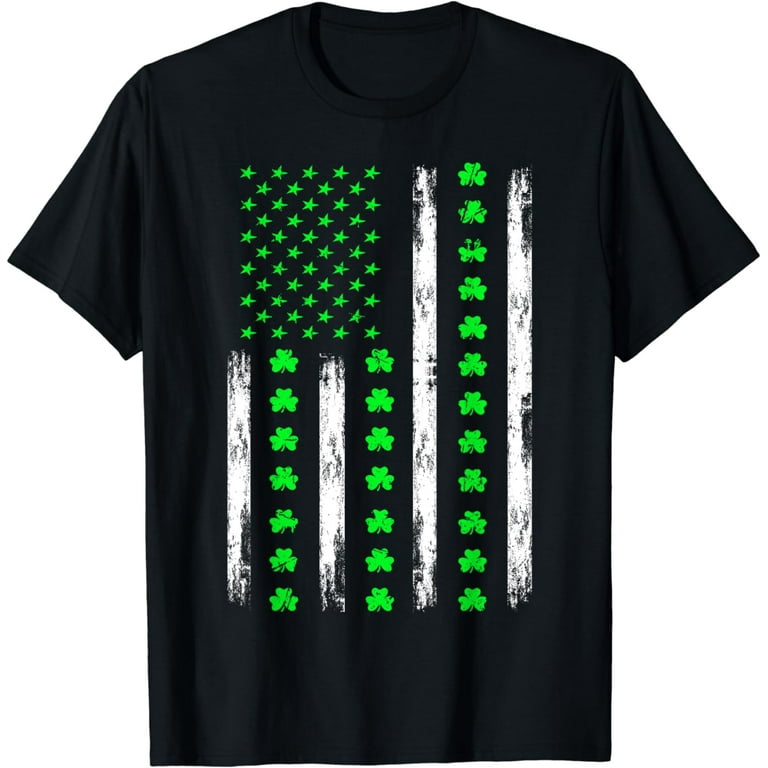 Patriotic St Patricks Day Flag Usa Shamrock T-Shirt Patriotic St Patricks Day Flag Usa Shamrock T-Shirt