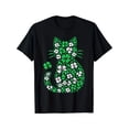 thumbnail image 1 of Shamrock Irish Cat Graphic Saint Patrick Day for Cat Lovers T-Shirt, 1 of 5
