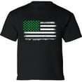 thumbnail image 1 of Shamrock Irish Flag Graphic Shirt - St Patrick's Day Youth Shirt - Irish American Party Kids T-Shirt Outfit Gifts, 1 of 2