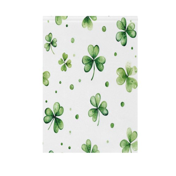 Shamrock Leaves Garden Flag Double Sided Outdoor Banners Yard Flags for Garden Home Holiday Decorations