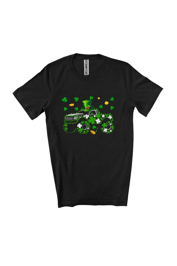 Shamrock Leprechaun Pickup Truck Shape; Amazing St. Patrick's Day Irish Driver Lover Unisex T-Shirt