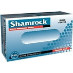Shamrock Nitrile Disposable Gloves Blue - 5 mil, Powder-Free, Latex-Free, Rubber Cleaning Glove, Food Grade, Salon Use, Small, 80111